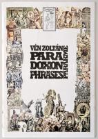 Vén Zoltán(1941-): grafikusművész kiállítási katalógusai és egyéb ajánlói.  Vén Zoltán: Paradoxon, Phrases, Parakme. Budapest, é.n. [cca 2011], Szerzői kiadás, 24 p. Tűzött papírkötés. Mocsári Mária (1953-2011) iparművész emlékének ajánlva, valamint beragasztott, az emlékkiállítására szóló meghívóval. Nyomtatott és beragasztott képekkel. Néhány beragasztott képen Vén Zoltán aláírásával. Vén Zoltán grafikusművész kiállítása. Pápa, 2007, Jókai Mór Városi Könyvtár, 19 p. Tűzött papírkötés.  Vén Zoltán kiállítási meghívó. Budapest, é.n., Kispesti Vigadó Galéria. + 2 két nyomtatott ajánlóval.