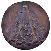 Kiss György (1943-) 1991. "Bethlen Gábor" Br plakett (90mm) T:2