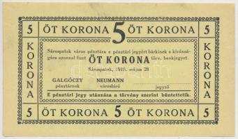 Sárospatak 1919. 5K T:I- Adamo SÁR-3.3