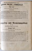 1852 Erdélyi koronaországot illető Országos Törvény és Kormánylap, 1852-dik évfolyam II., V.-XII., X...