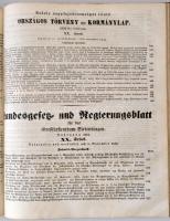 1852 Erdélyi koronaországot illető Országos Törvény és Kormánylap, 1852-dik évfolyam II., V.-XII., X...