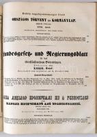 1852 Erdélyi koronaországot illető Országos Törvény és Kormánylap, 1852-dik évfolyam II., V.-XII., X...