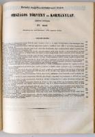 1852 Erdélyi koronaországot illető Országos Törvény és Kormánylap, 1852-dik évfolyam II., V.-XII., X...