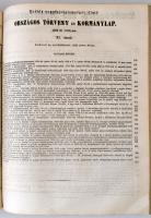 1852 Erdélyi koronaországot illető Országos Törvény és Kormánylap, 1852-dik évfolyam II., V.-XII., X...