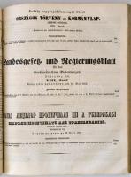 1852 Erdélyi koronaországot illető Országos Törvény és Kormánylap, 1852-dik évfolyam II., V.-XII., X...