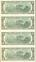 USA 2003. 1$ 4-es függőleges ívben (2klf) + 2$ 4-es függőleges ívben (2klf) T:I