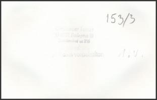 Linzbauer Tamás: Budapest, Az 1-es villamos, pecséttel jelzett fotó, 9x14 cm