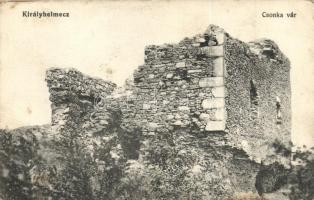 Királyhelmec, Královsky Chlmec; Csonka vár / castle ruins (Rb)