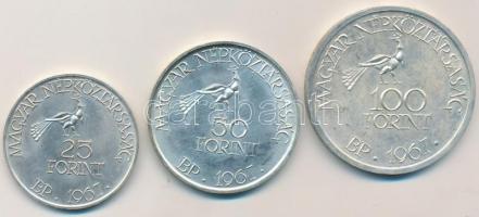 1967. 25Ft Ag + 50Ft Ag + 100Ft Ag "Kodály" T:BU