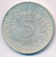 NSZK 1972J 5M Ag T:2 
GFR 1972J 5 Mark Ag C:XF