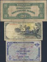 Németország 1948. 1DM,5DM,20DM T:III