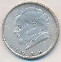 Ausztria 1928. 2Sch Ag "Schubert" T:2  Austria 1928. 2 Schilling Ag "Schubert" C:XF