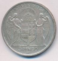 1939. 5P Ag "Horthy balra" T:1-,2 ph.
Adamo P8.2