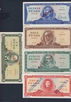 Kuba 1967-85. 1P,3P,5P,10P,20P "SPECIMEN 000" T:I