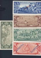 Kuba 1967-85. 1P,3P,5P,10P,20P "SPECIMEN 000" T:I
