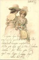 31 db RÉGI motívumlap; vegyes minőség; hölgy / 31 old motive cards, mixed quality; lady