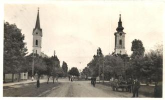 Zsablya, Zsabja, Zabalj; út, templomok / street, churches