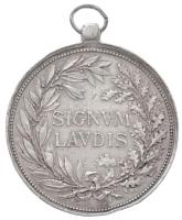 1914-1916. "Ezüst Katonai Érdemérem / Signum Laudis" peremén jelzett Ag kitüntetés, korona...