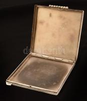 Ezüst doboz, Ag., cizellált, nettó:103,6gr., jelzett,  8x8x1cm /Silver box, Ag, hand made, net. 103,...