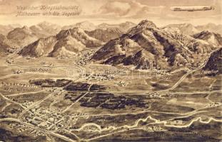 Mühlhausen area and battlefield w. Zeppelin