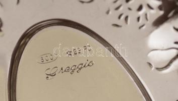 Ezüst tálka, "Greggio" , Ag., nettó:11,7gr., jelzett,  8x6cm /Silver Bowl, "Greggio&q...