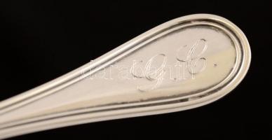 Ezüst fűszerkanál , Ag., nettó:13,7gr., jelzett,  11cm /Silver spoon, net, Ag.. 13.7 grams, marked, ...