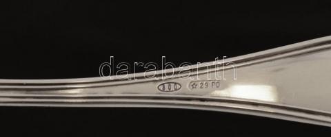 Ezüst fűszerkanál , Ag., nettó:13,7gr., jelzett,  11cm /Silver spoon, net, Ag.. 13.7 grams, marked, ...