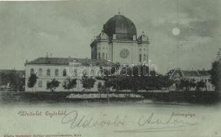 Győr, Zsinagóga, este, kiadja Heckenast György