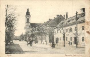 Győr, Kossuth Lajos Utca, Kohn Mihály üzlete, kiadja Hermann Izidor (fl)