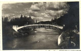 1940 Beszterce, Bistritz, Bistrita; Híd / bridge, 'Beszterce visszatért' So. Stpl., photo ( kis szakadás / small tear)