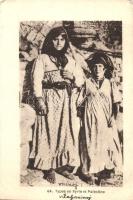 Types en Syrie et Palestine / Syrian - Palestinian girls, folklore  (EB)