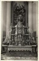 Szamosújvár, Gherla; Örmény katolikus templom főoltára, belső / Armenian church interior (fa)