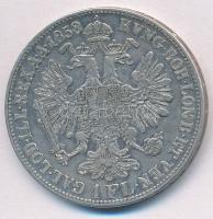 1858B 1Fl Ag "Ferenc József" T:2,2- kis ph.
Adamo M14