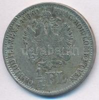 1860B 1/4Fl Ag "Ferenc József" T:2-,3 patina
Adamo M12