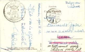 Kolozsvár, Cluj; Látkép, Király könyvkereskedés kiadása / general view, 'Kolozsvár visszatért&#...