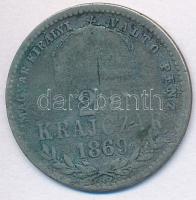 1869GYF 20kr Ag "Magyar Királyi Váltó Pénz" T:3,3-
Adamo M11.1