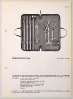 cca 1970 GPM Anthropological Instruments for somatology and osteology. 22x16cm