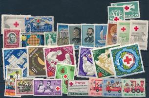1943-1969 Vöröskereszt motívum 28 klf bélyeg, 1943-1969 Red Cross 28 stamps