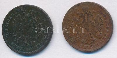 Ausztria 1858V 1kr Cu + 1859V 1kr Cu T:3 k.
Austria 1858V 1 Kreuzer Cu + 1859V 1 Kreuzer Cu C:F scr...