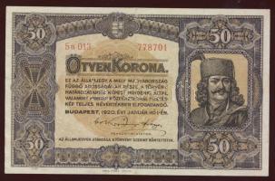 1920. 50K "Orell Füssli" T:II