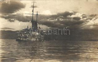 SMS Sankt Georg, a K.u.K. haditengerészet páncélos cirkálója / Armored cruiser of the Austro-Hungarian Navy, photo (fa)