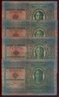 1912. 100K (4x) román ellenbélyegzővel T:III-,III/IV