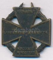 1814. "Kis Fém Hadseregkereszt (Ágyúkereszt)" Br kitüntetés mellszalag nélkül T:2- törött ...