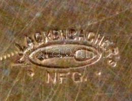 Art deco stílusú kiöntő(Lackenbacher - jelzett) és cukortartó, m: 5 és 11 cm