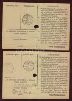 1946. Teljes pénztárjegy sor 10.000AP, 100.000AP, 1000.000AP, 10.000.000AP T:I-,II+