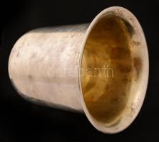 Antik ezüst (Ag.) serleg ( csak a felső rész) talapzat nélkül, "D.E.A 1861" felirattal, be...