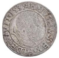 Porosz Hercegség 1539. 1Gr Ag "Brandenburgi Albert" (1,93g) T:2- Duchy of Prussia 1539. 1 Groschen Ag "Albrecht von Brandenburg" (1,93g) C:VF