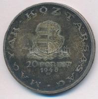 1948. 20Ft Ag "Táncsics" T:2- patina, ph.
Adamo EM3