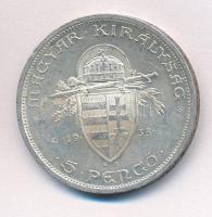 1938. 5P Ag "Szent István" T:2 kis patina