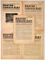 1935-1943 A Magyar Turista Élet több száma különböző évfolyamokból